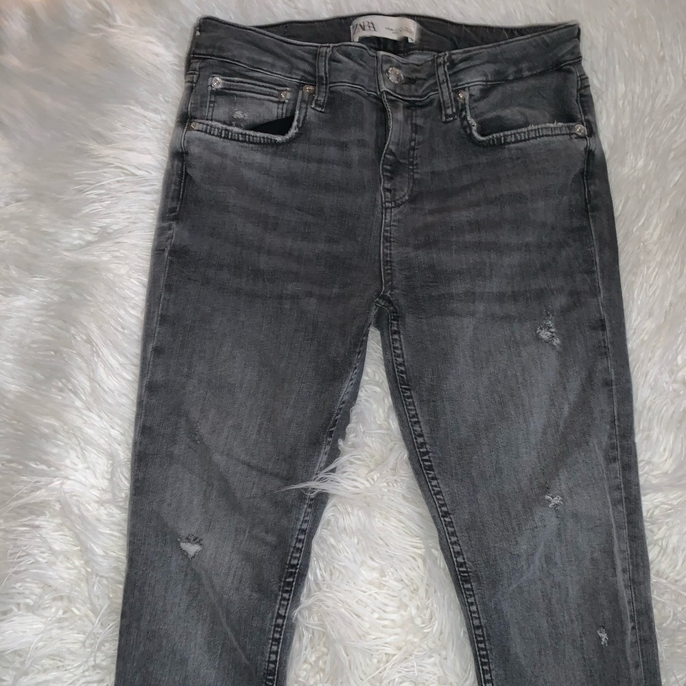 Zara Dark Grey Skinny Jeans